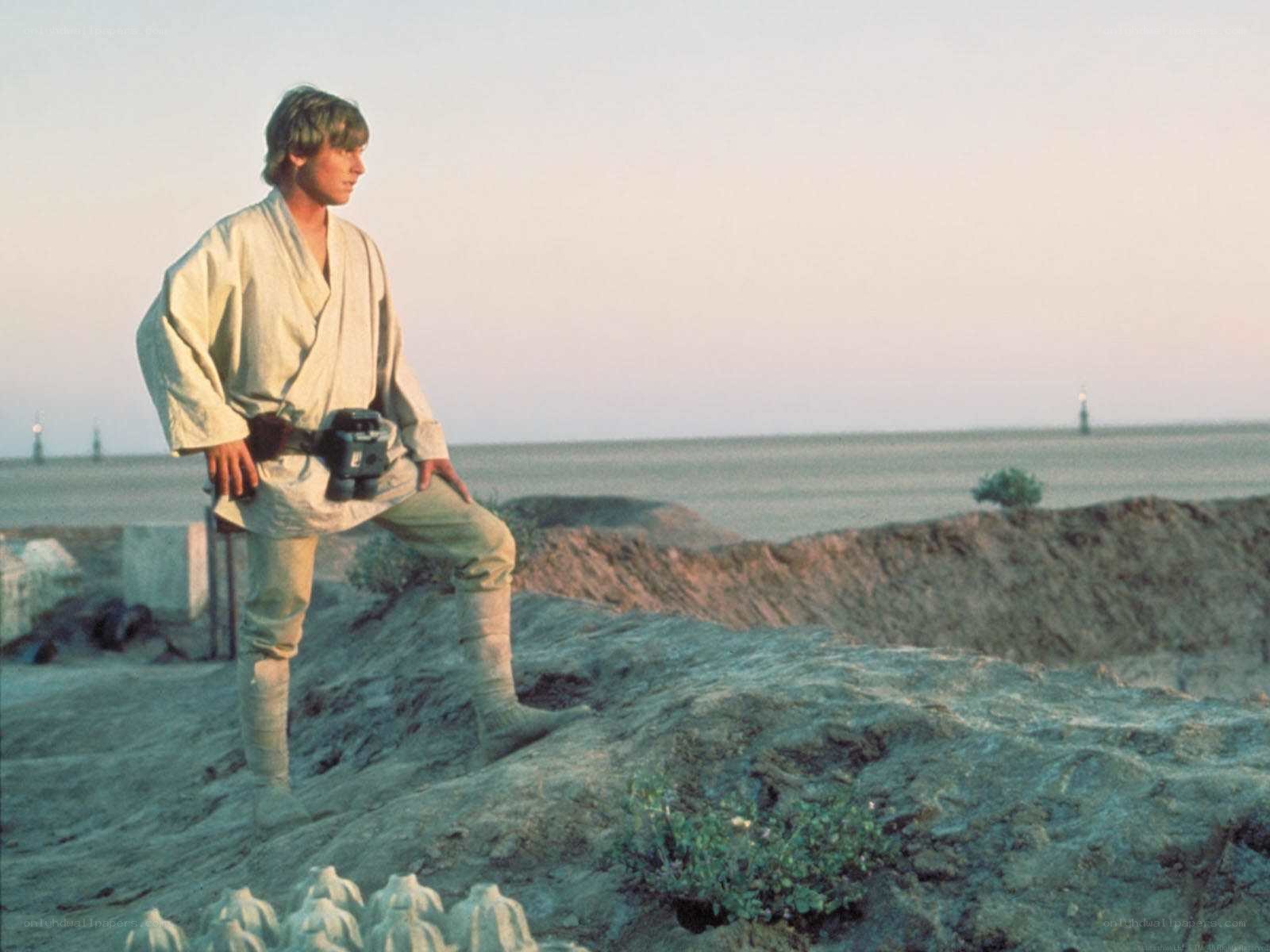Luke Skywalker on a desert planet