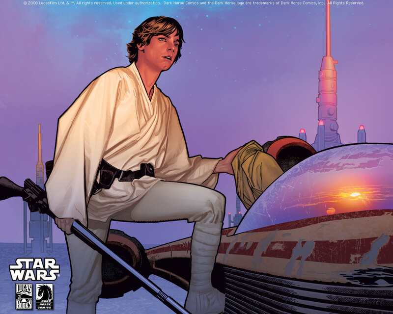 Luke Skywalker on Speeder