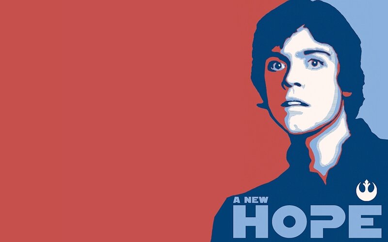 Luke Skywalker poster art