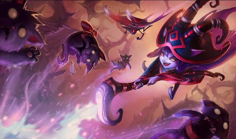 Lulu and her cat familiars
