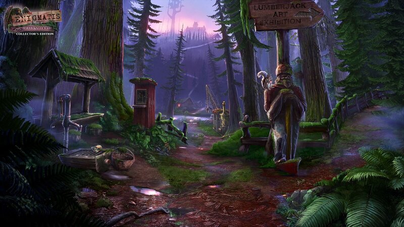 Lumberjack Statue in Forest