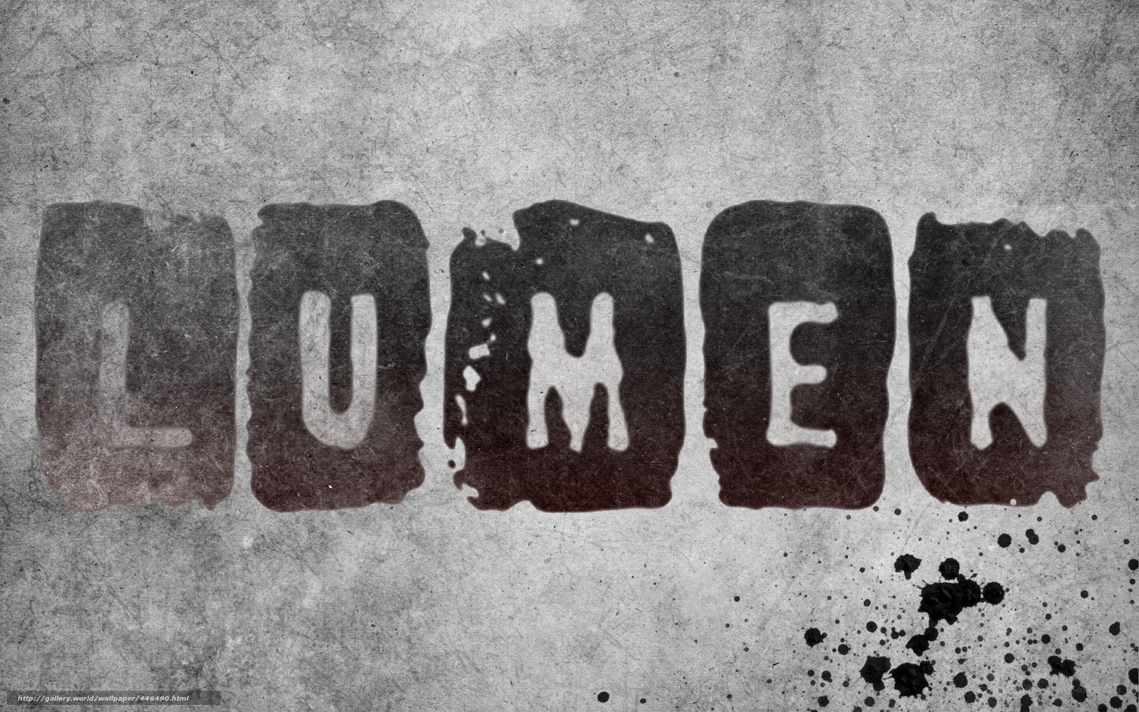 Lumen text on grungy background