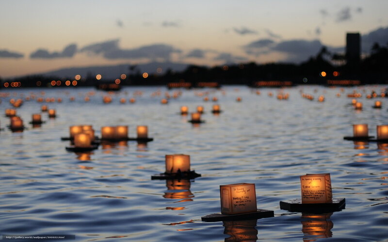 Luminaries on Water — Blue