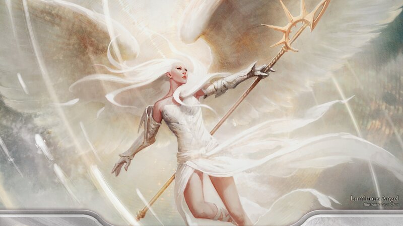 Luminous Angel with Spear
