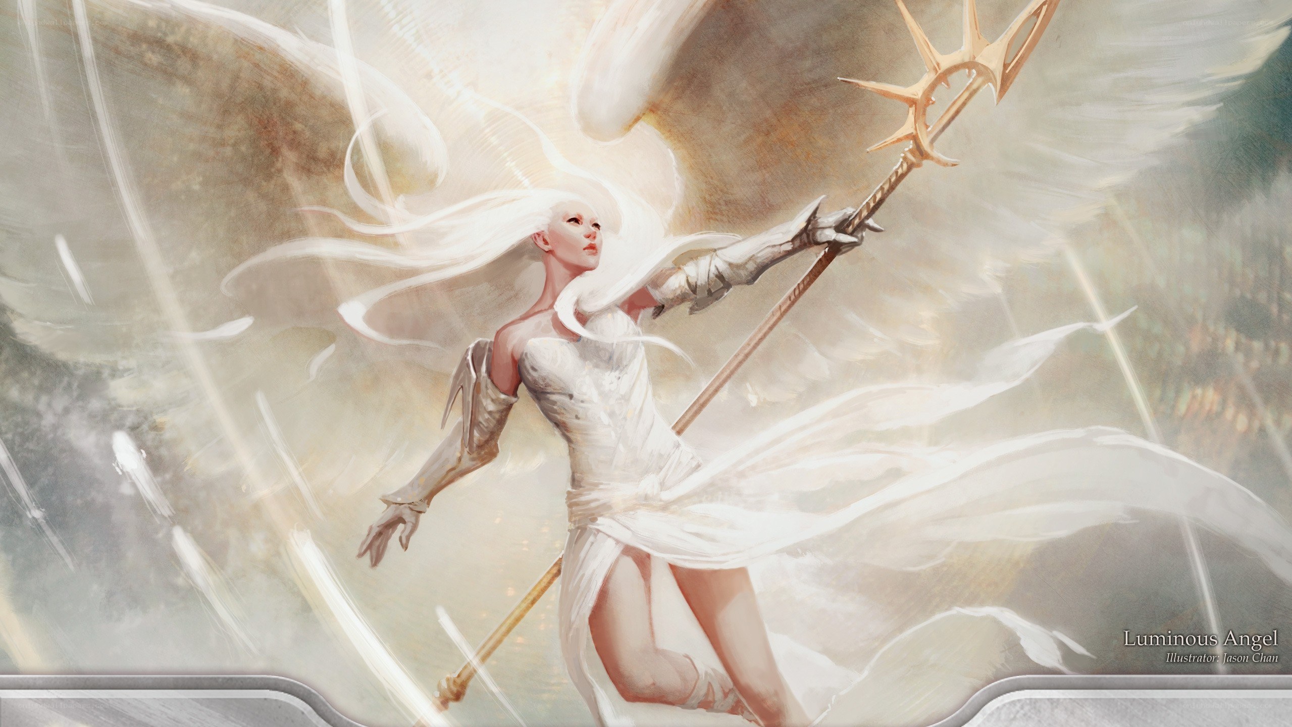Luminous Angel with Spear