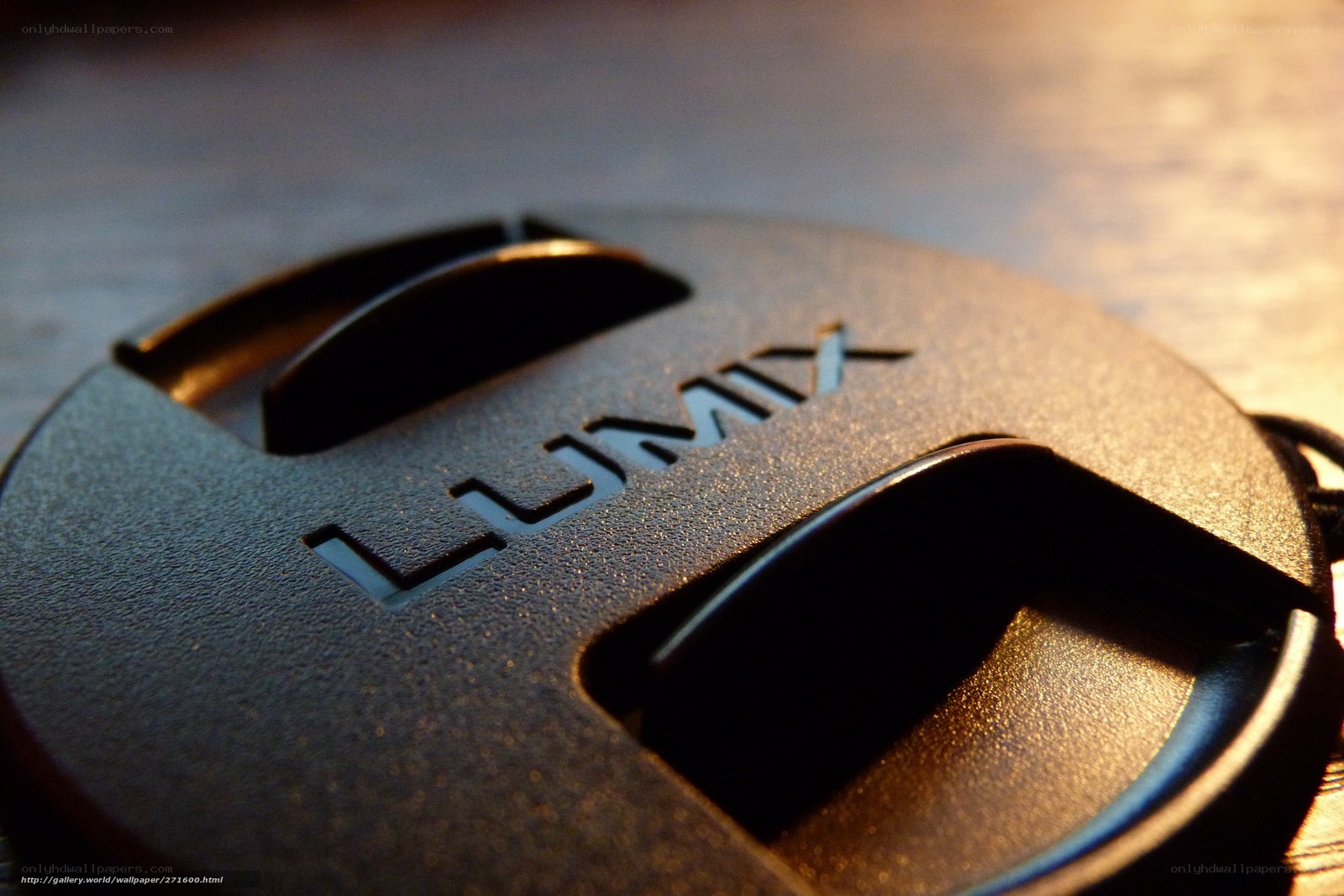 Lumix lens cap close-up