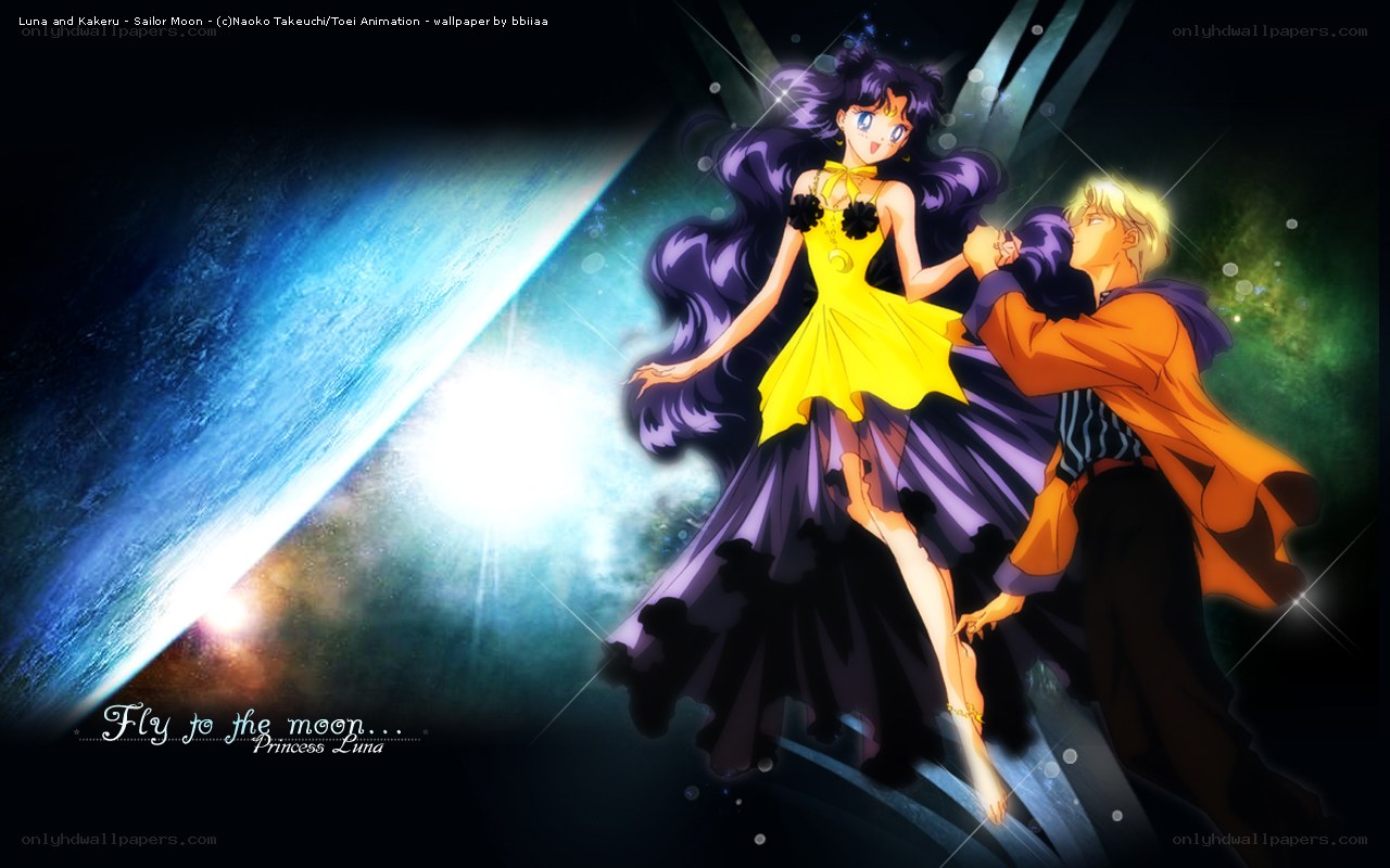 Luna and Kakeru in space