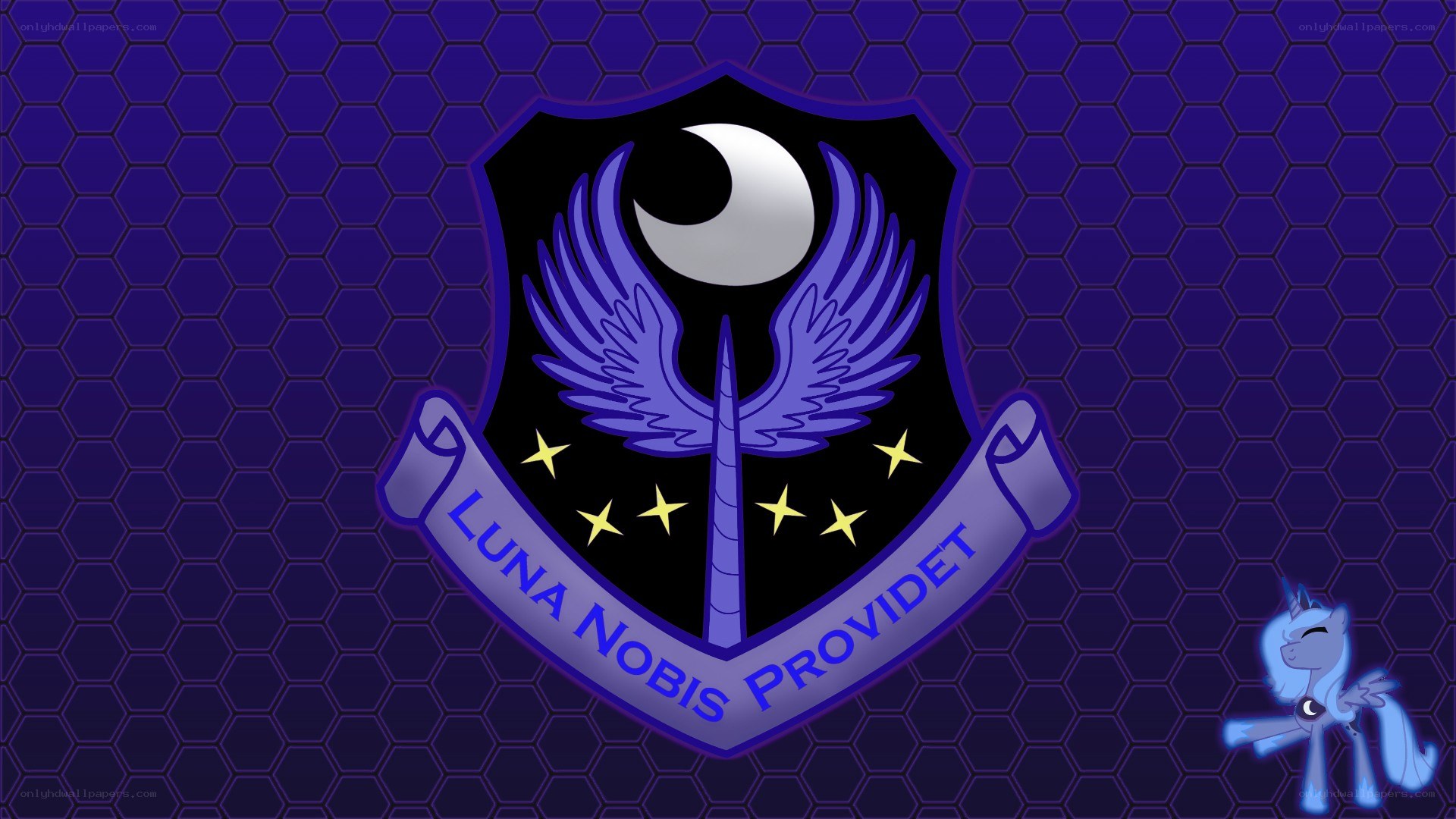 Luna Nobis Providet emblem