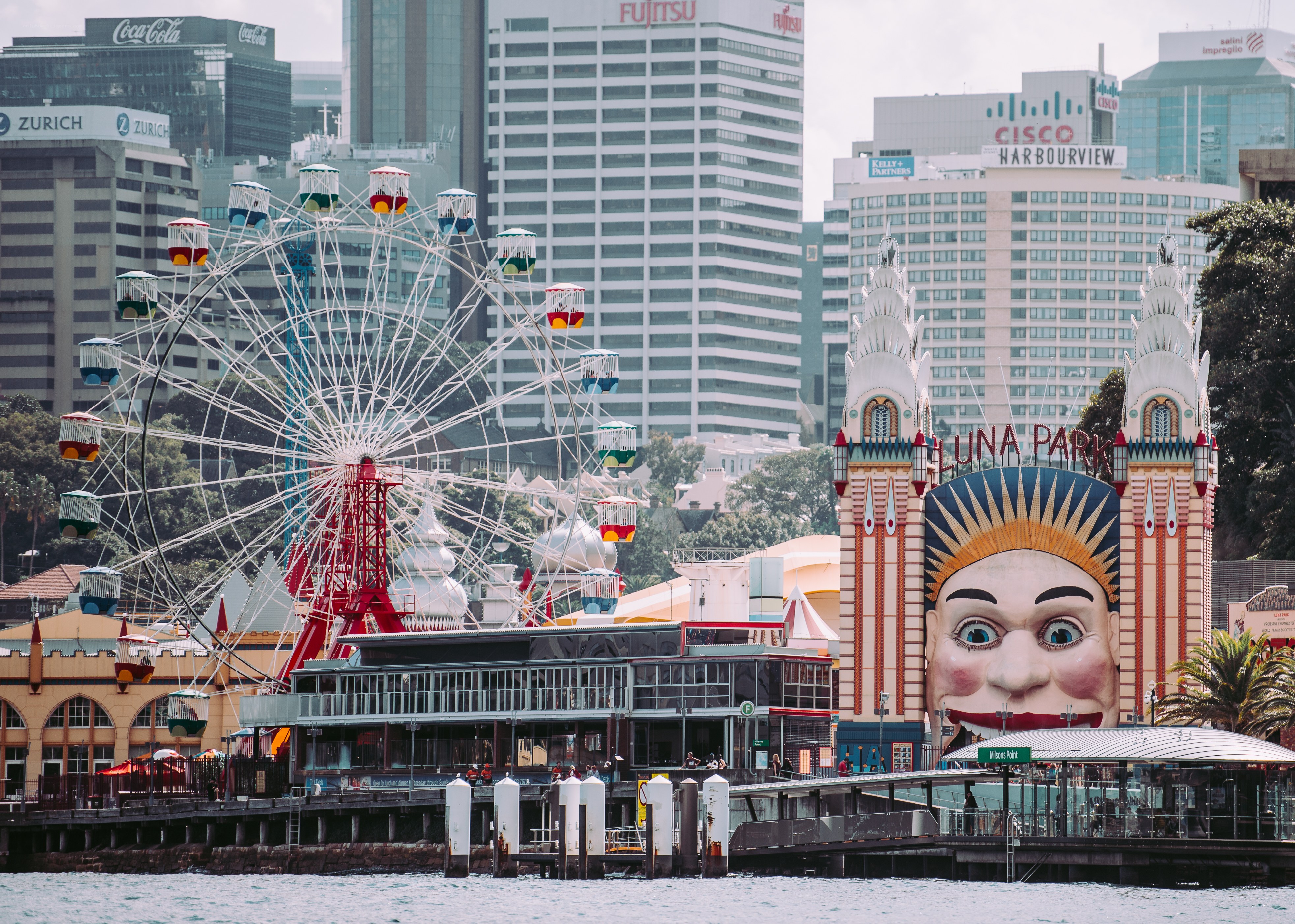 Luna Park Sydney with Ferris Wheel