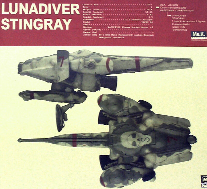 Lunadiver Stingray model kit