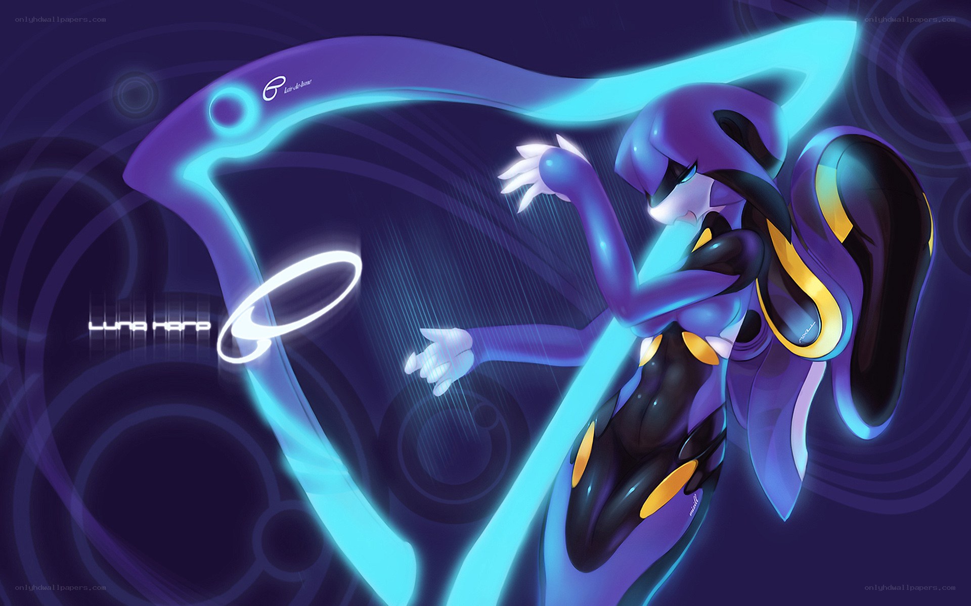 Lunala Pokémon artwork