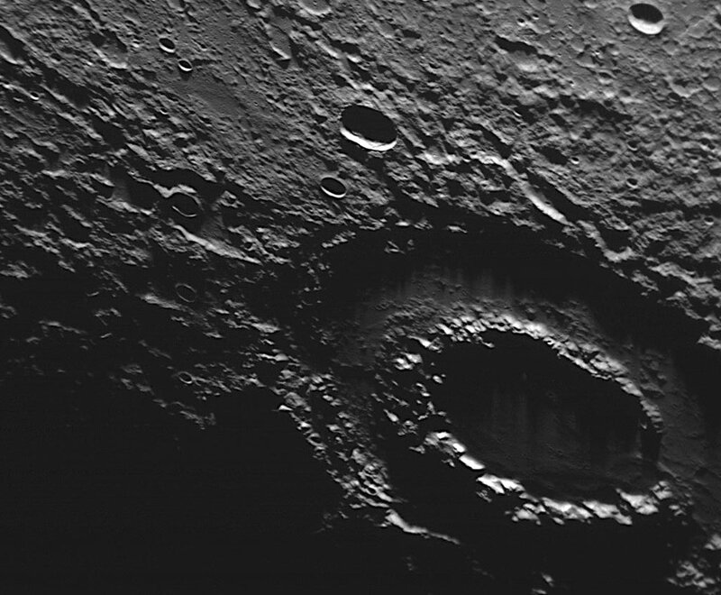 lunar crater surface
