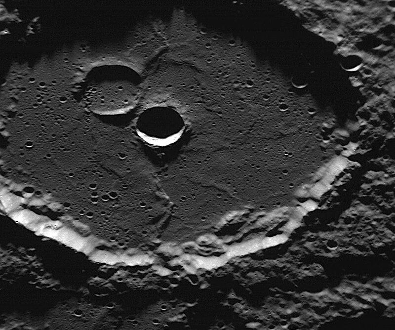 lunar crater surface
