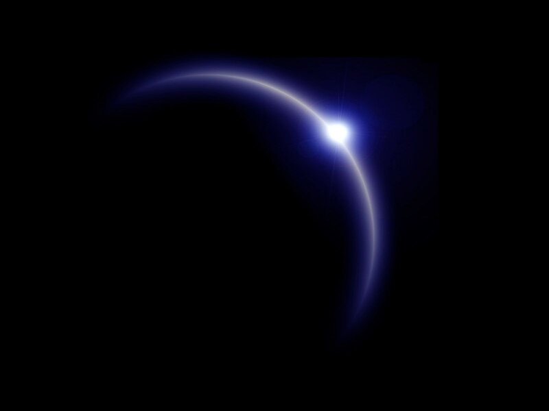 Lunar Eclipse — Black, Dramatic