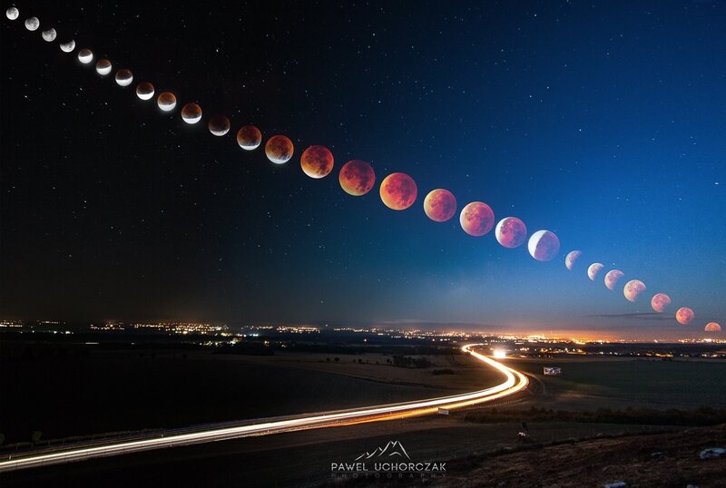 Lunar Eclipse Sequence — Blue