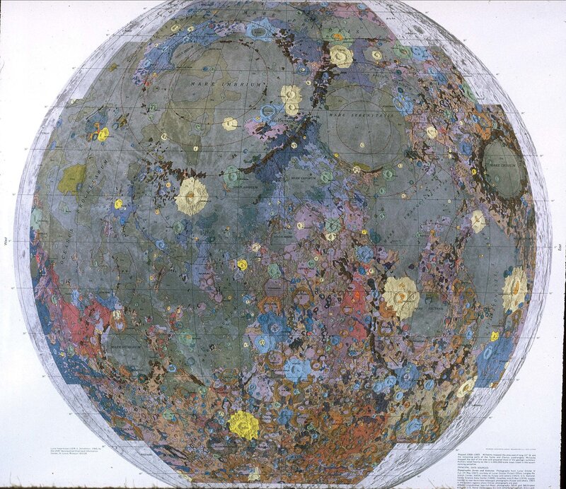 Lunar geologic map