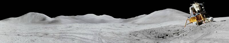 Lunar Module on Moon Surface — Gray