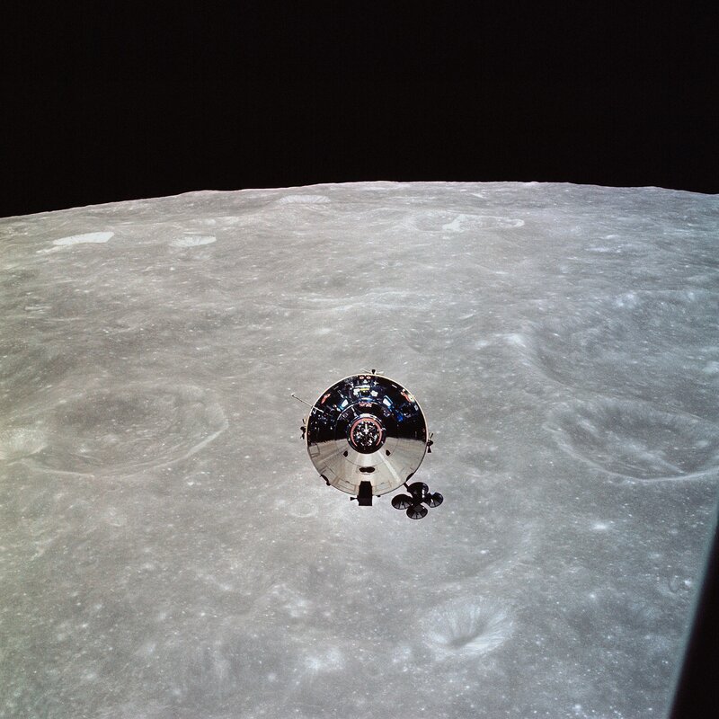 Lunar Module over Moon
