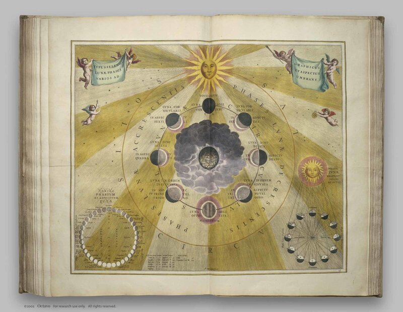 Lunar phases diagram