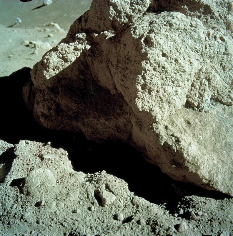 Lunar rock and regolith