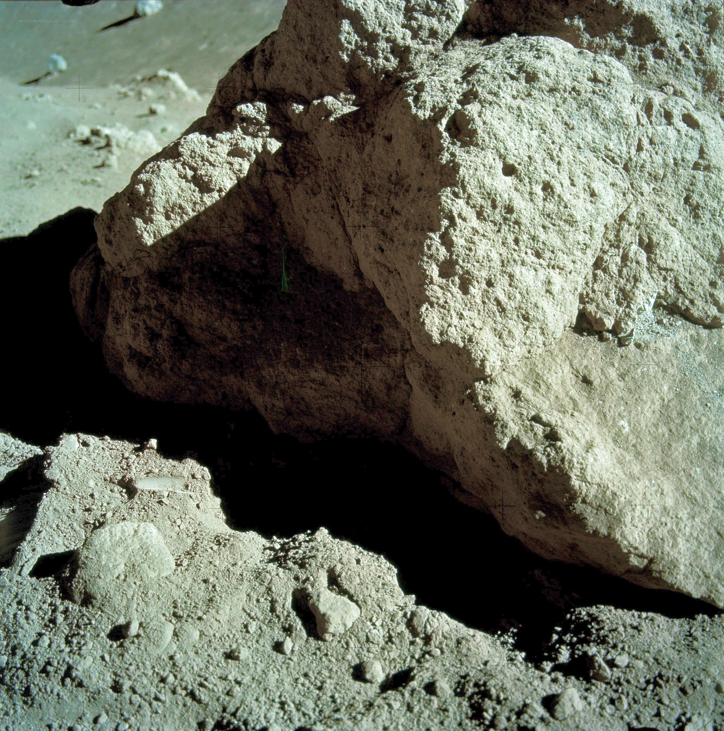 Lunar rock and regolith