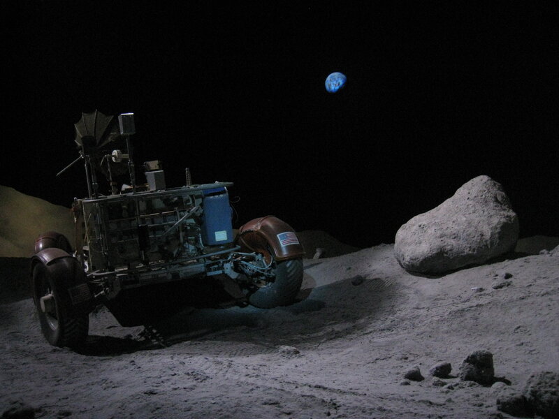 Lunar Rover on Moon