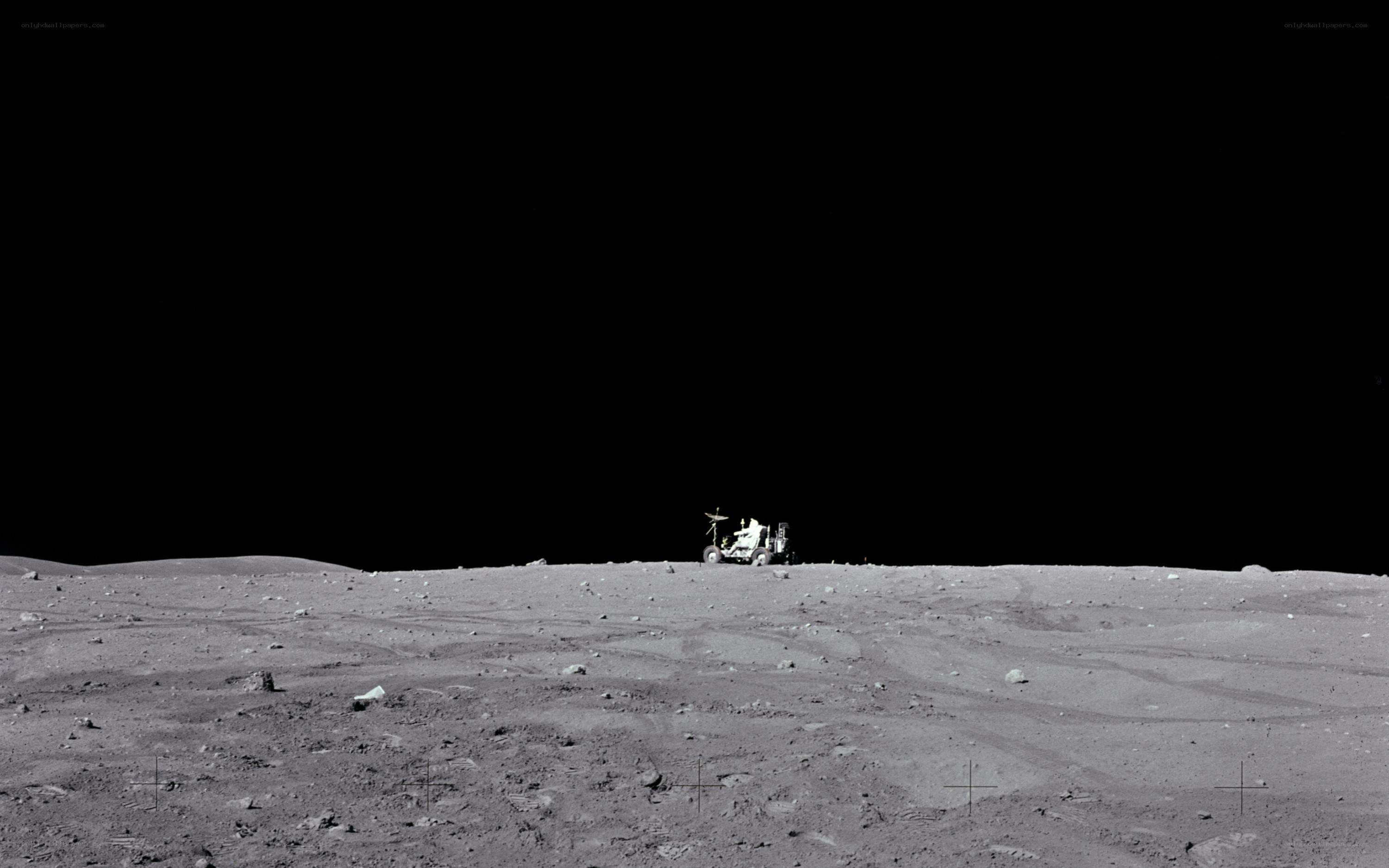Lunar rover on the Moon