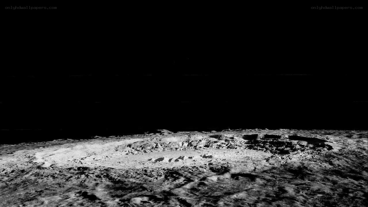 lunar surface crater