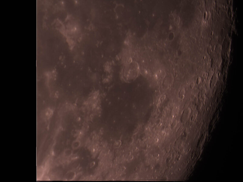 Lunar Surface with Craters — Brown, Dramatic
