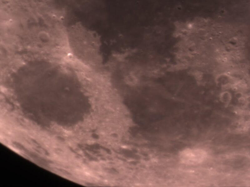 Lunar Surface with Craters — Brown
