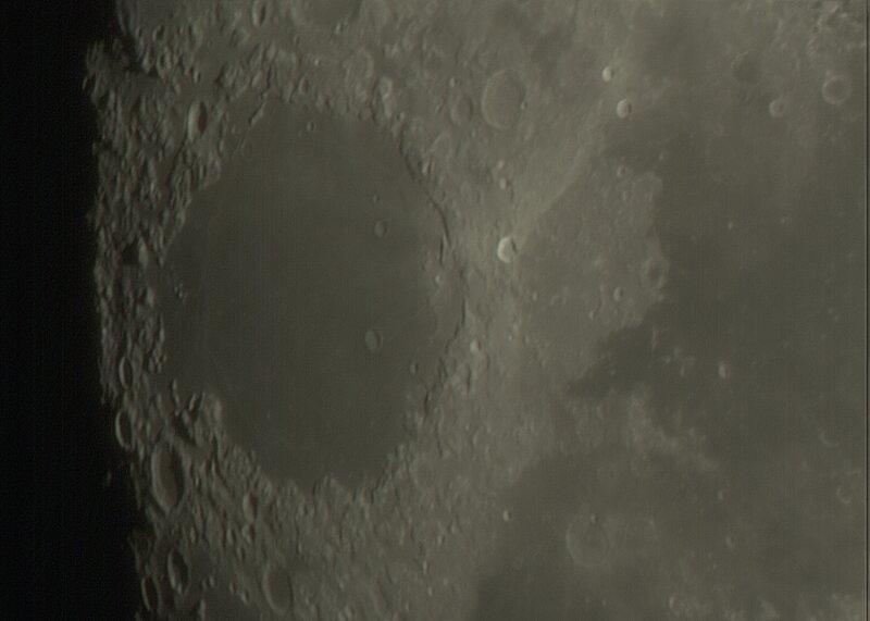 Lunar Surface with Craters — Gray, Desolate, Photograph