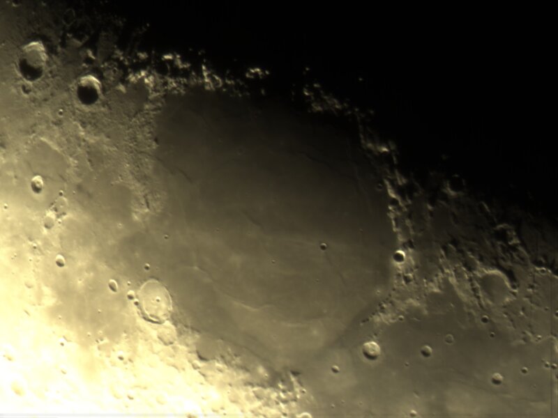 Lunar Surface with Craters — Gray, Dramatic, Photograph, Moon