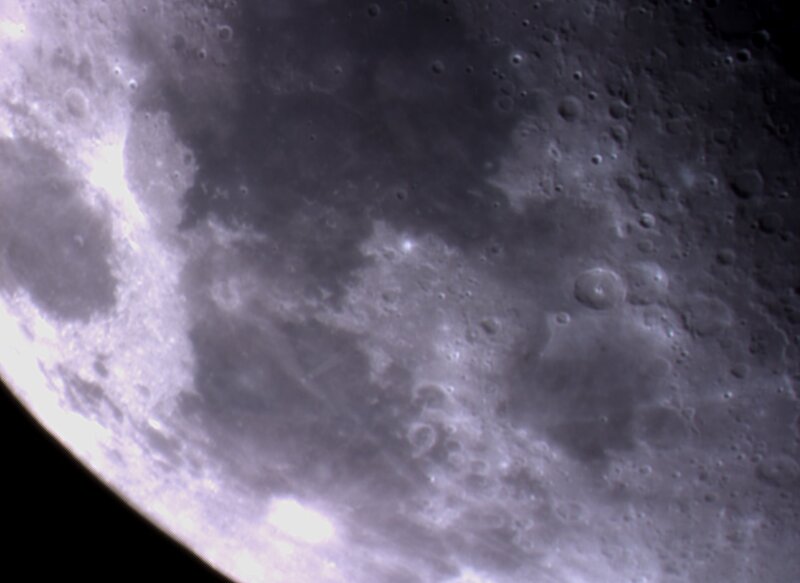 Lunar Surface with Craters — Gray, Dramatic