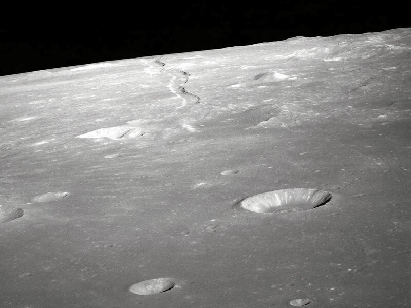 lunar surface with craters