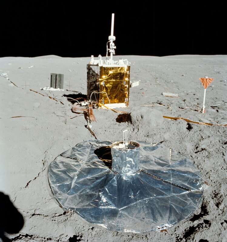 Lunar Surface with Instruments