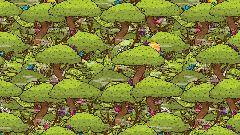 lush forest pattern