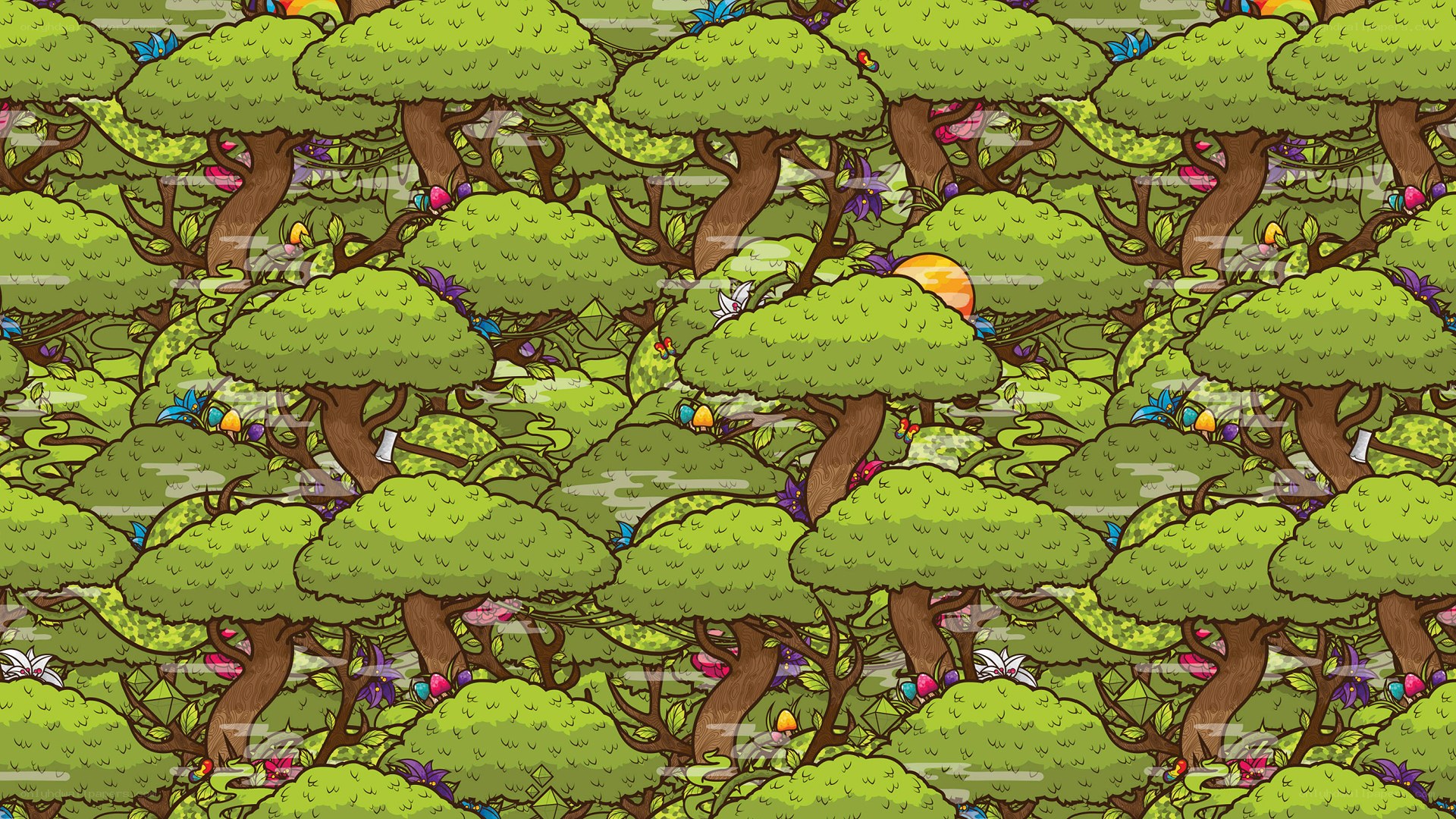 lush forest pattern