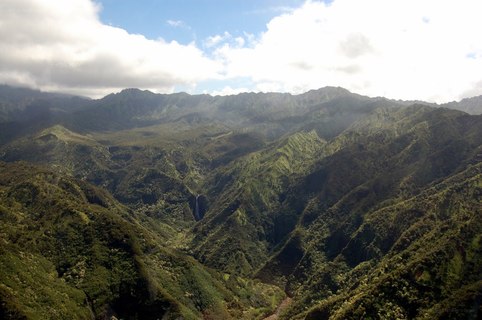 lush green mountain valley