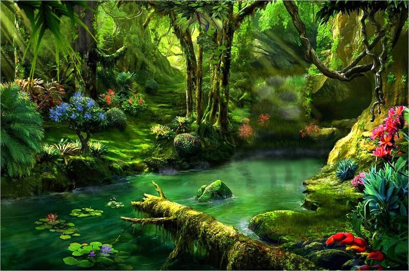 Lush Jungle Stream