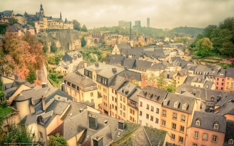 Luxembourg cityscape view