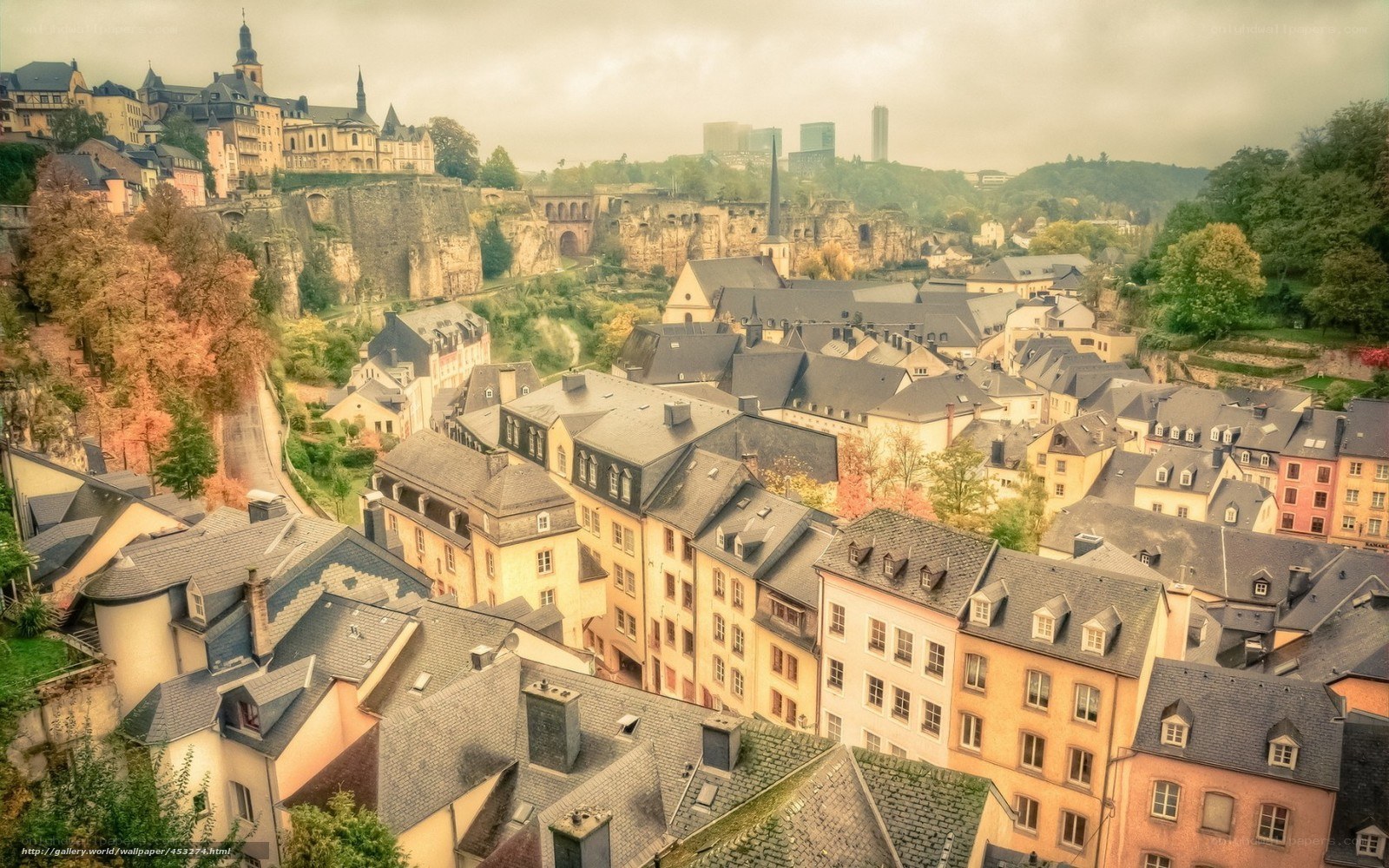 Luxembourg cityscape view