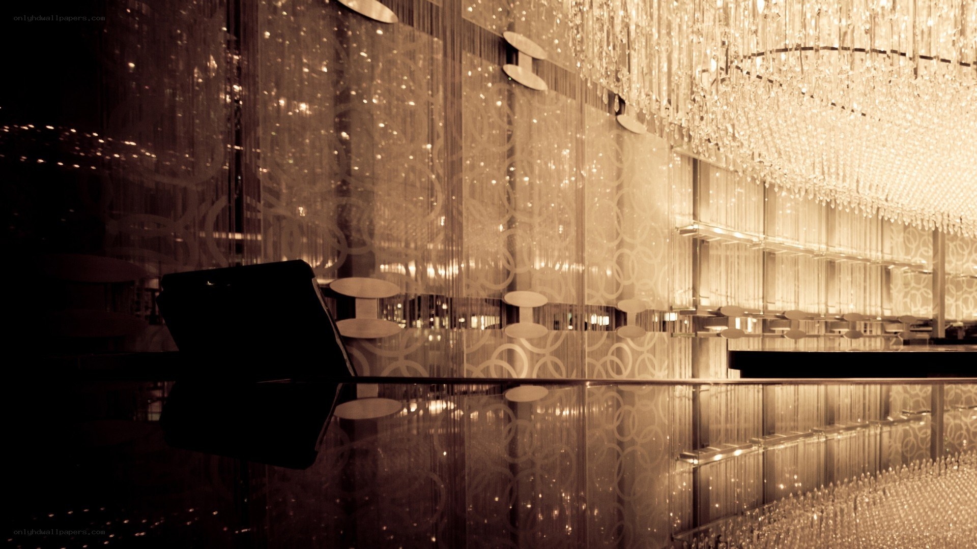luxurious chandelier interior