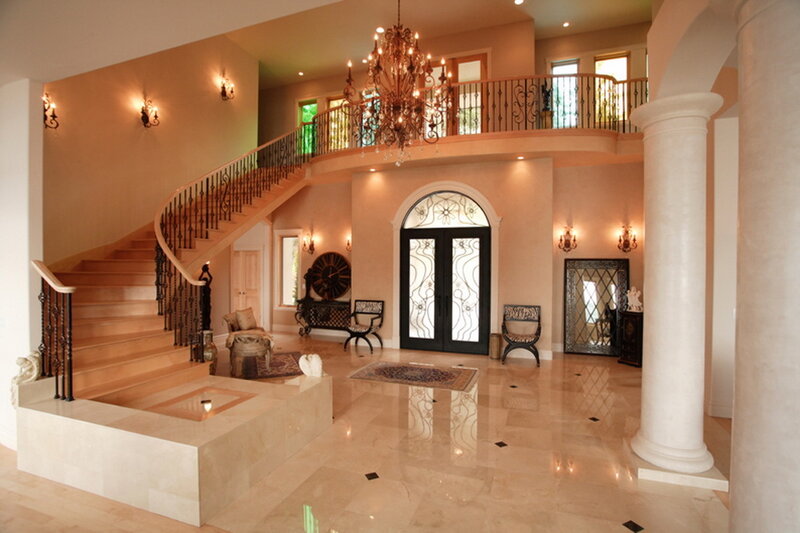 luxurious home entryway
