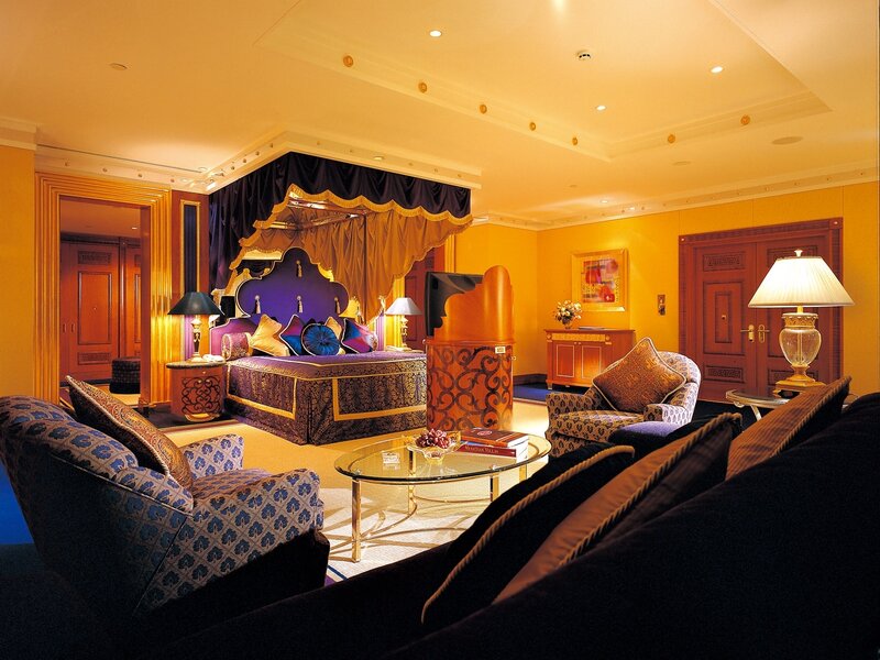 luxurious hotel suite interior