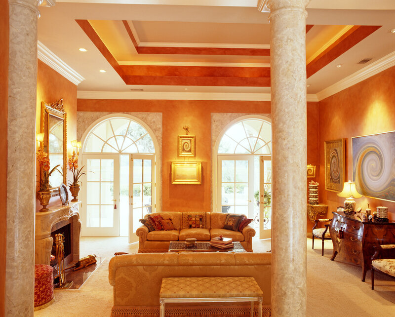 Luxurious living room interior