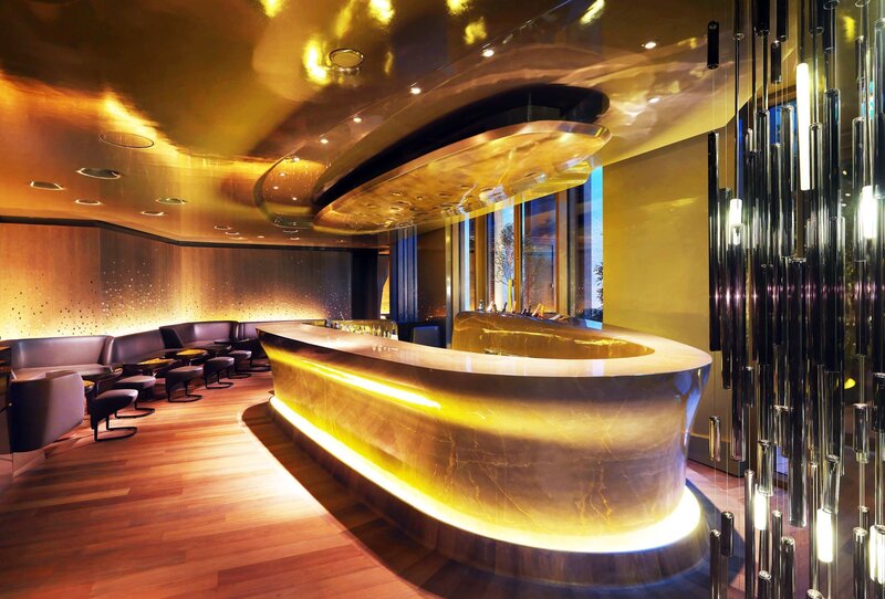 Luxury Bar Interior — Gold