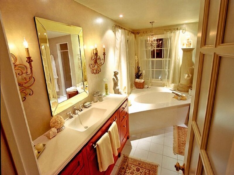 Luxury Bathroom Interior — Beige, Serene
