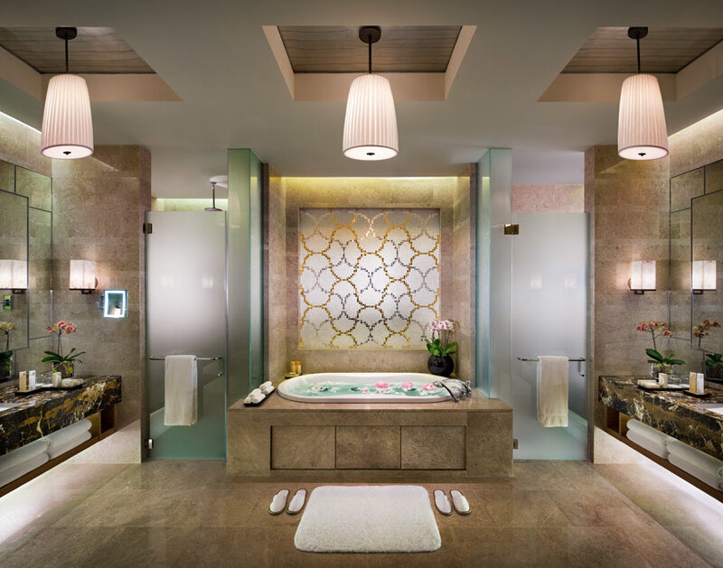 Luxury Bathroom Interior — Beige