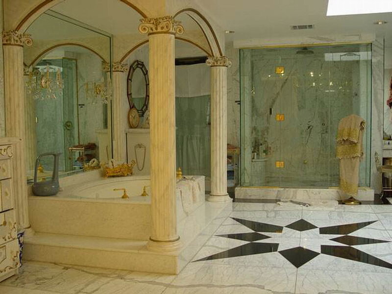 Luxury Bathroom Interior — White