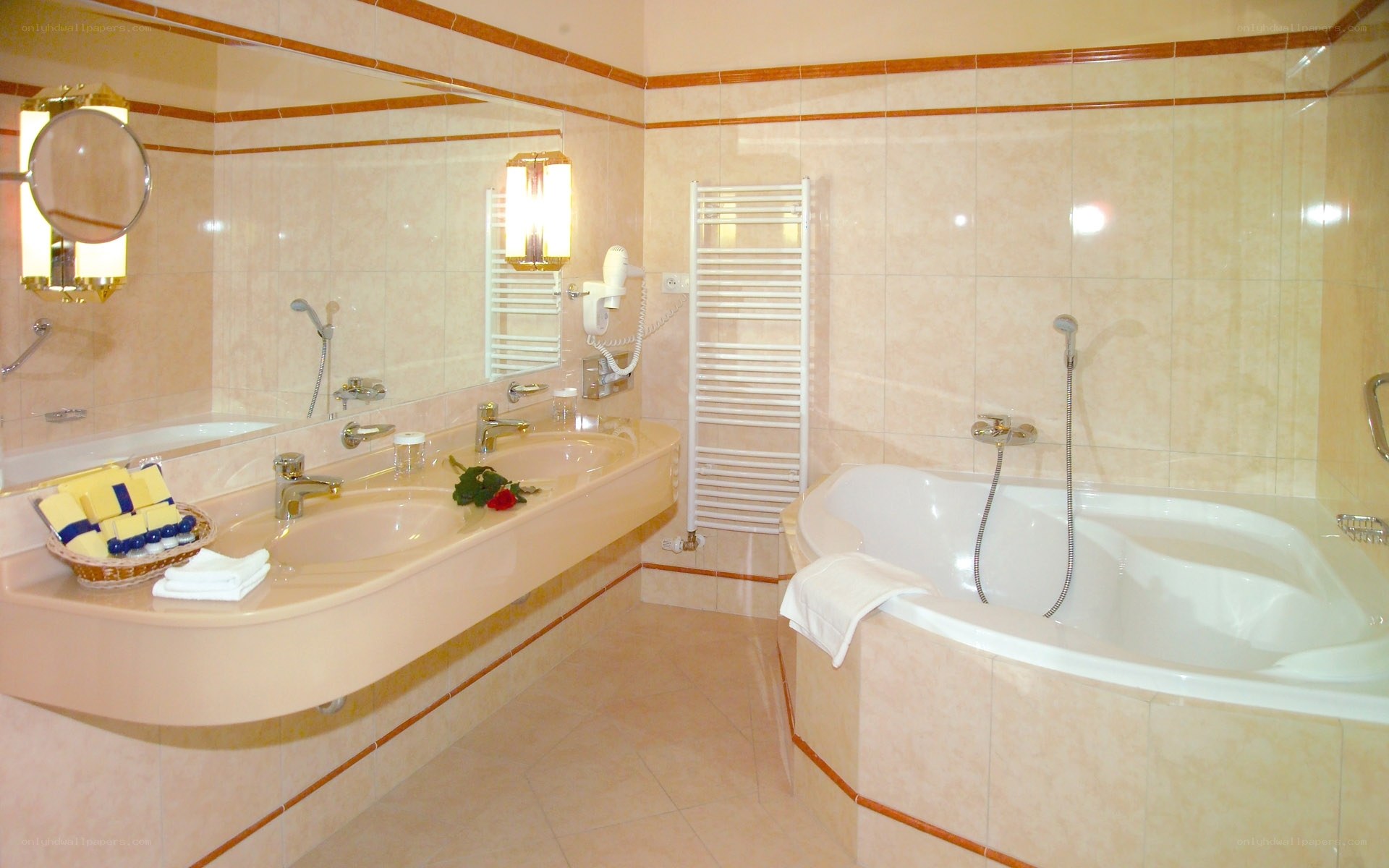 Luxury bathroom with jacuzzi